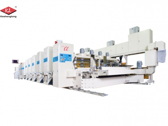 máquina de impresión flexográfica para cajas de cartón corrugado