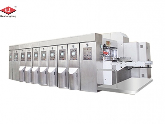 Máquina automática de impresión flexográfica de 2 colores de cartón corrugado