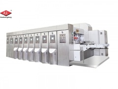 Máquina automática de impresión flexográfica de 2 colores de cartón corrugado