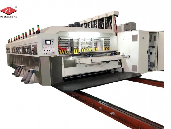 máquina troqueladora y ranuradora automática de impresión flexográfica
