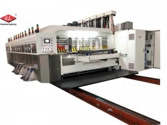 máquina troqueladora y ranuradora automática de impresión flexográfica
