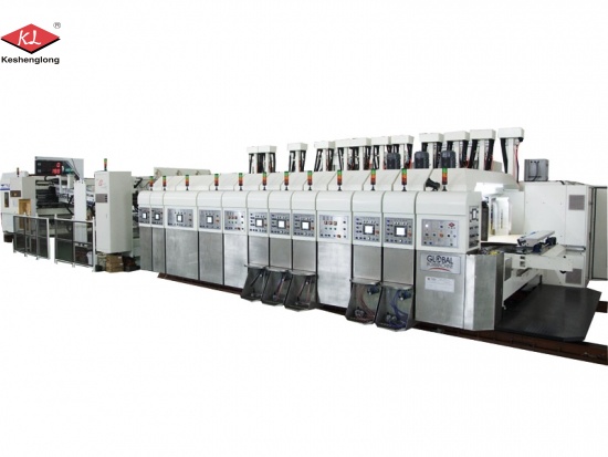 máquina de impresión y corte de cajas