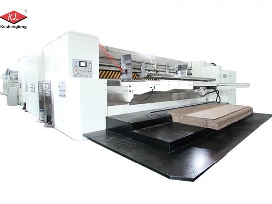 Impresora flexográfica de borde de plomo con encoladora de carpetas