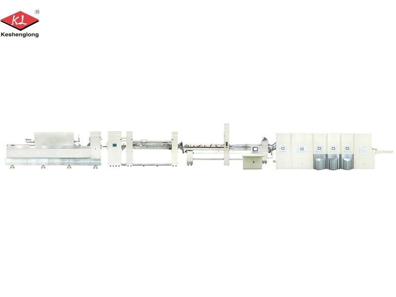 Máquina plegadora, encoladora y grapadora de impresión flexográfica