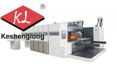 Máquina de plegado superior e inferior con impresión por transferencia al vacío
