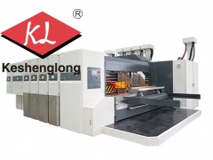 Máquina automática de la caja corrugada.